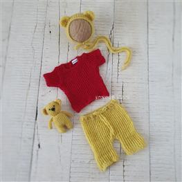 pooh bear outfit with toy
